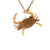 Thumbnail: 14KT Gold 3D Blue Crab Slide / Pendant