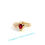 Thumbnail: 14KT. Yellow Gold Natural Ruby Diamond Ring