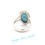 Thumbnail: Sterling Silver .925 Natural Larimar Ring - SIZE 8.5
