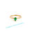 Thumbnail: 14KT. Yellow Gold Natural Emerald Ring