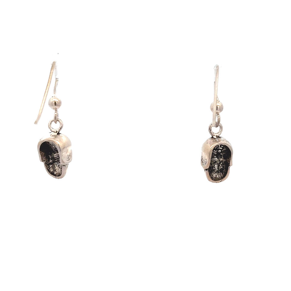 Thumbnail: Sterling Silver .925 Skull Earrings