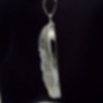 Miniatura: Sterling Silver .925 Clear Quartz Skull Pendant