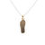 Miniatura: 14KT Yellow Gold Flip Flop With Diamonds Pendant