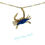 Thumbnail: 14k gold 3D Maryland Blue Crab pendant / charm
