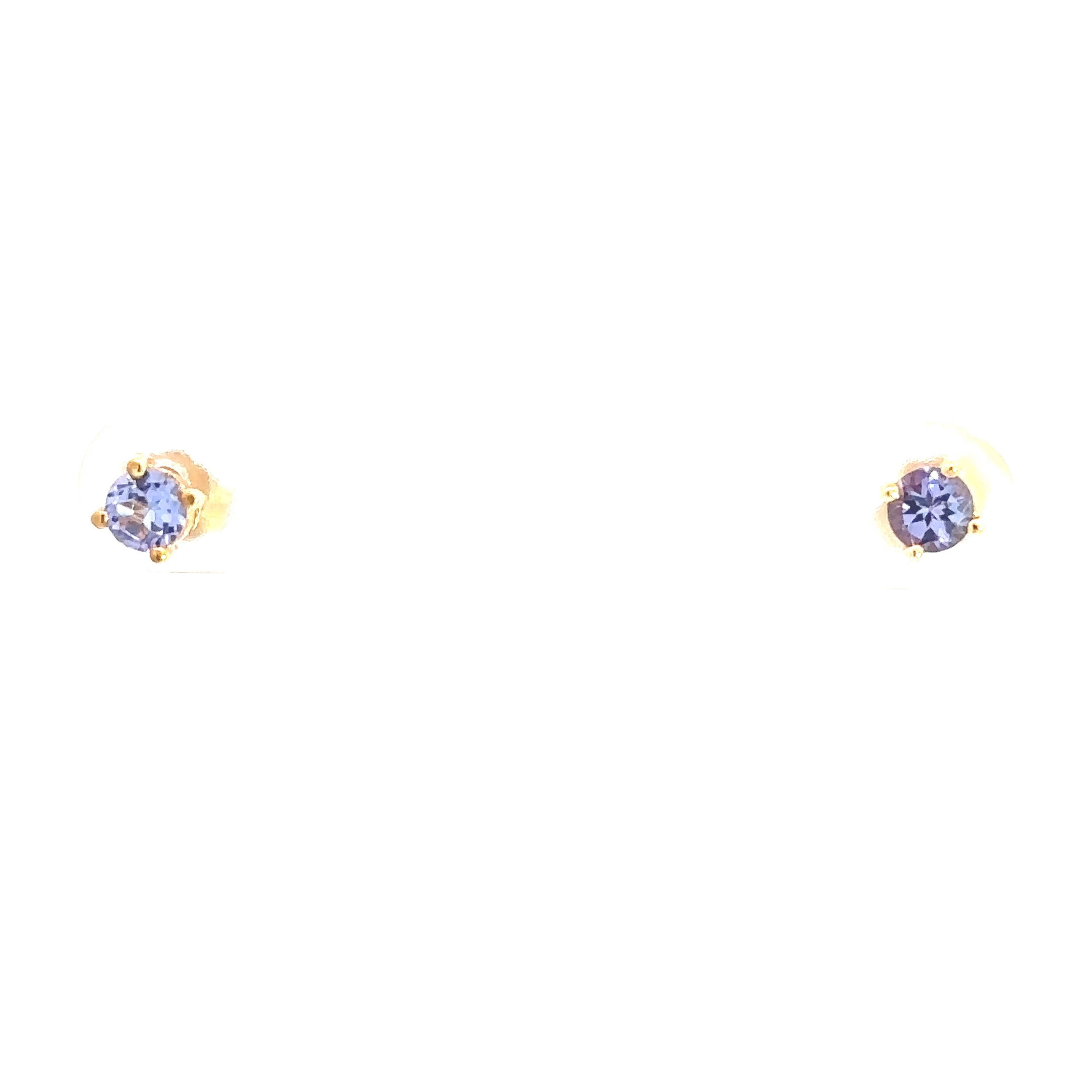14Kt Tanzanite stud earrings