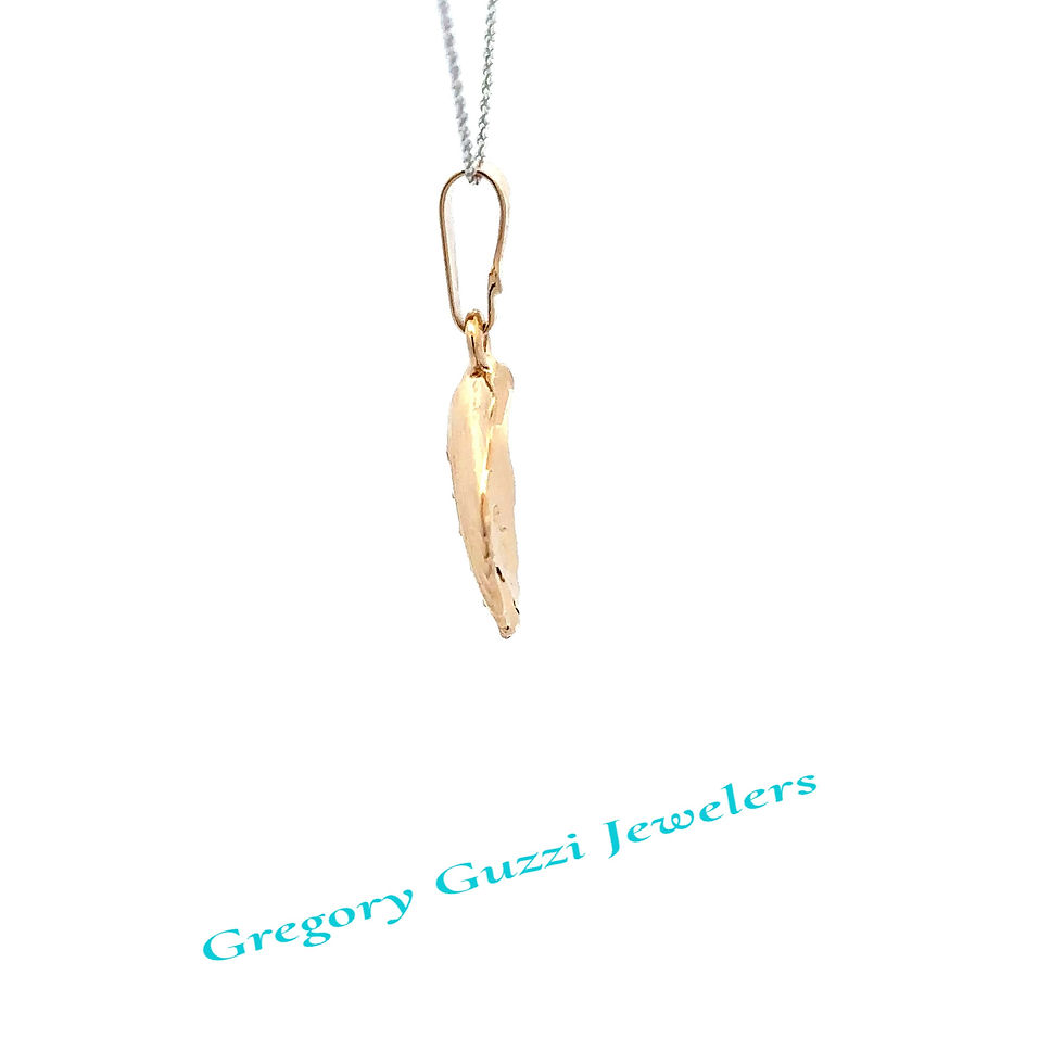 Miniatura: 14kt gold Scallop Shell pendant