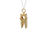 Thumbnail: 14KT. Yellow Gold And Diamond Clothespin Pendant/Charm