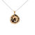 Miniatura: 14kt Sand Dollar pendant / charm with diamonds