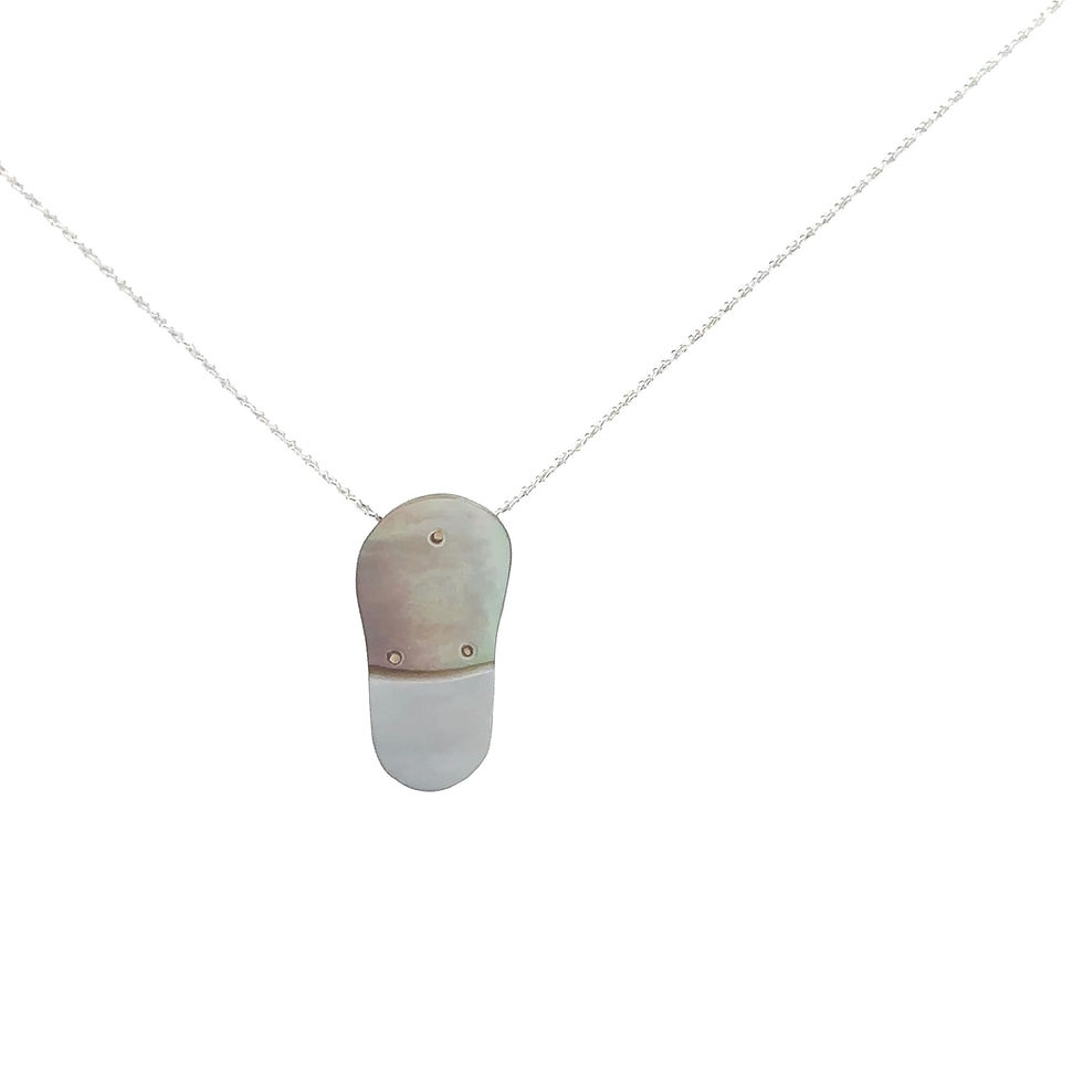 Miniatura: 14Kt Yellow Gold Flip Flop Pendant