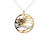 Miniatura: 14KT Gold White And Yellow Gold Crab Pendant With Diamonds