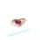 Thumbnail: 14Kt Yellow Gold Natural Ruby Diamond Ring