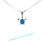 Miniatura: Sterling Silver Sea Turtle Pendant With Created Opal