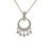 Thumbnail: 14KT White Gold Diamond Chandelier Necklace