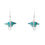 Miniatura: Sterling Silver .925 Sting Ray with Created Opal Earrings