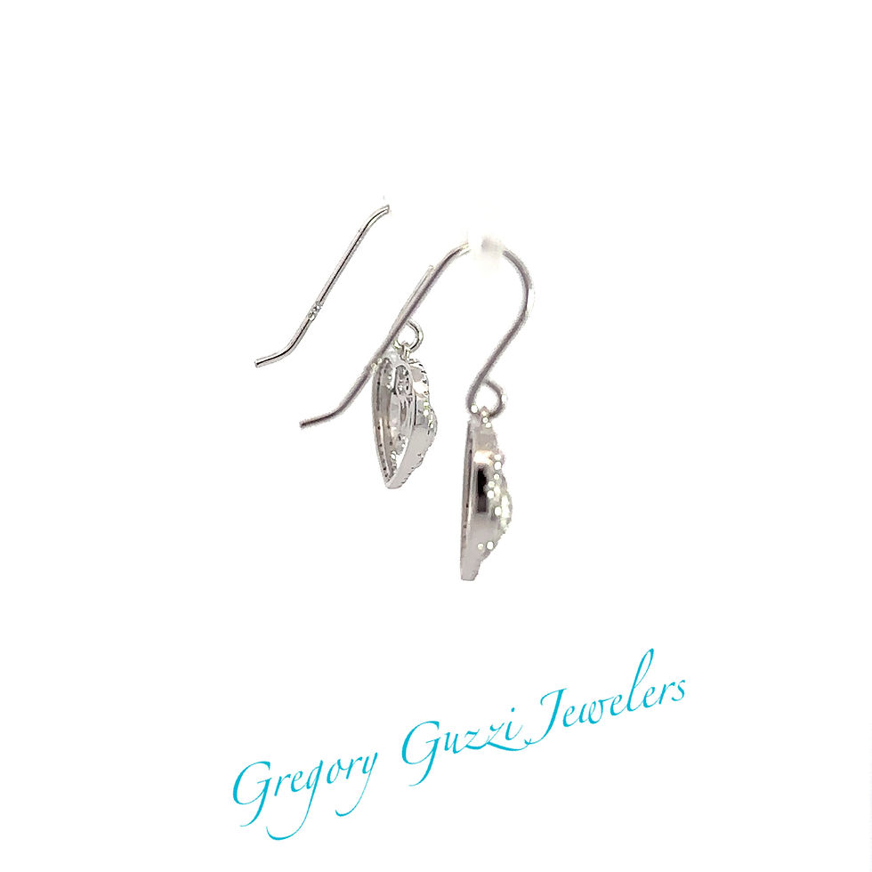 Thumbnail: Sterling Silver .925 Turtle Heart Earrings