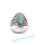 Miniatura: Sterling Silver .925 Natural Larimar Ring