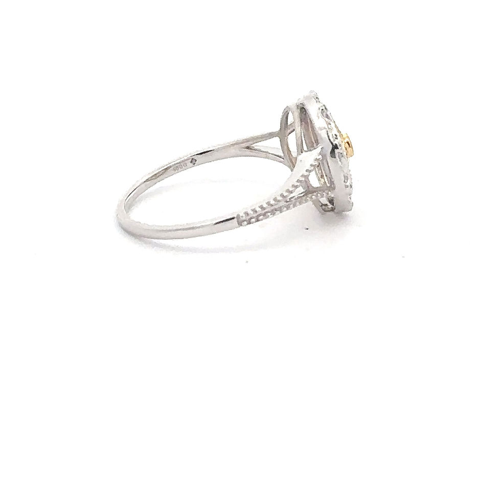 Miniatura: 14KT White and Yellow Gold Compass Rose Ring  - SIZE 6.75