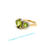 Thumbnail: 14KT Yellow Gold Peridot Diamond ring