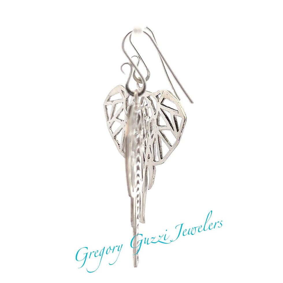 Thumbnail: Sterling Silver Elephant Earrings