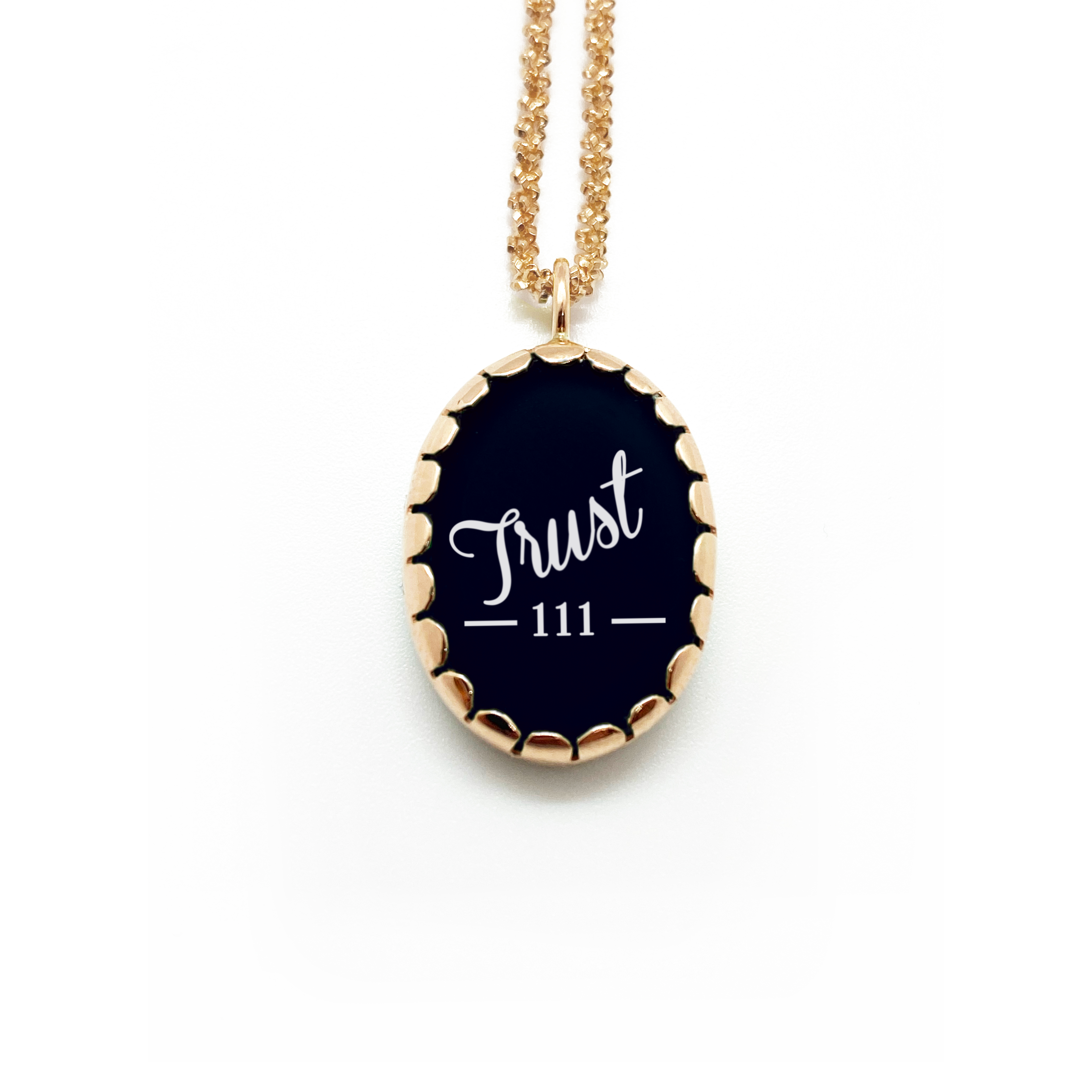 Small Onix Angel Numbers Necklace