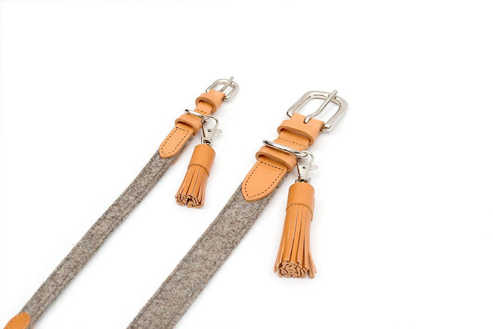 Tassle Clips mit Leine von Mutts & Hounds Shop Schweiz I Kläfferkram