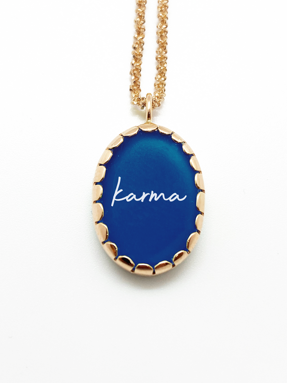 Thumbnail: Medium Blue Agate Angel Numbers Necklace