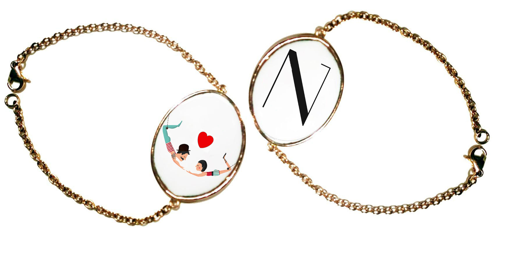 Alphabet (Letters from N to Z) Large Element Chain Bracelet