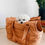 Miniaturbild: tadazhi HUNDETASCHE RIO light brown inkl. Umhängeriemen