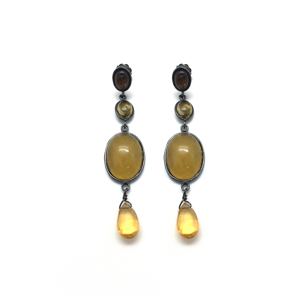 Thumbnail: Cabochon silver Earrings