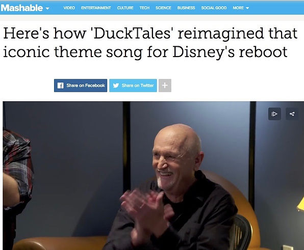 Mark Mueller Writer of "Disney's DuckTales Theme Song "Mashable" Here's How DuckTales Reimagined That Iconic Theme Song