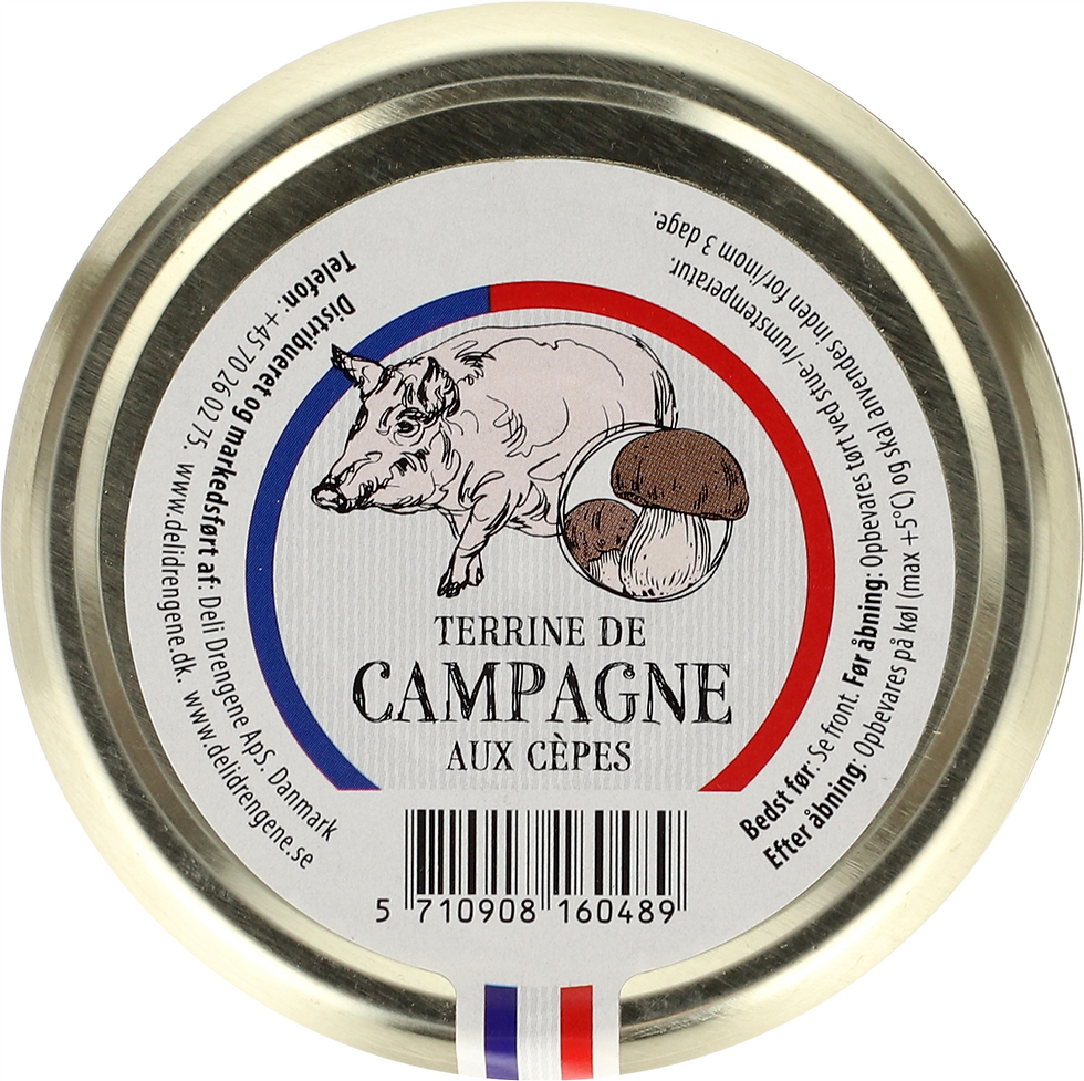 Miniaturebillede: Terrine 3 varianter 180 gr.
