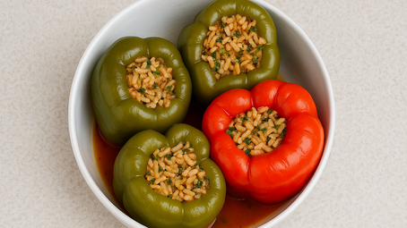 Stuffed Bell Peppers | Egyptian Mahshi Fil Fil