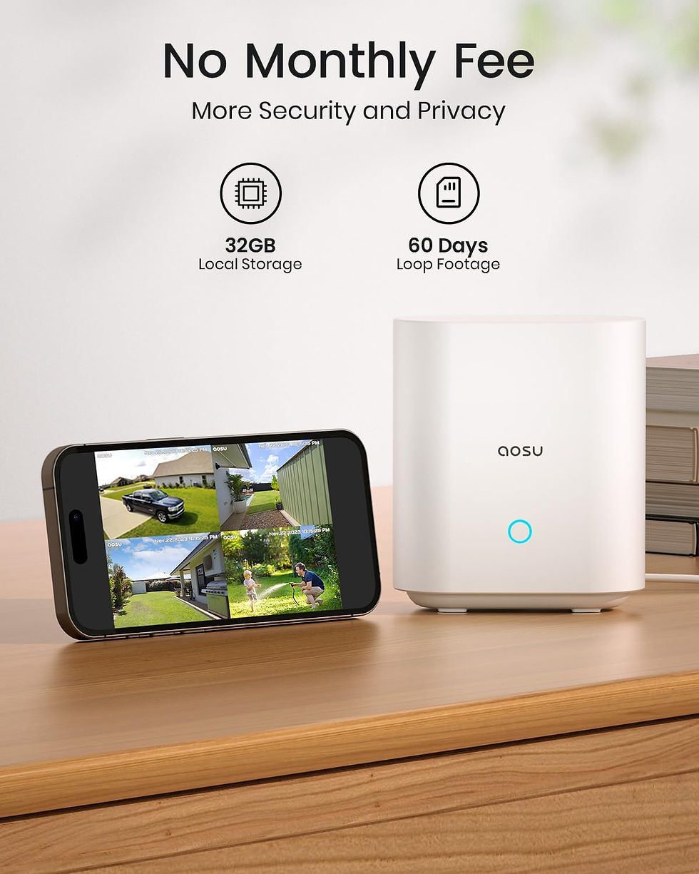 AOSU 5MP Solar Security Camera System Review: Affordable Outdoor Wireless Cameras with No Monthly Fees