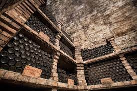 Vine bottles in the Ilok cellars