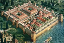 Dioklecian's palace in Split, Croatia