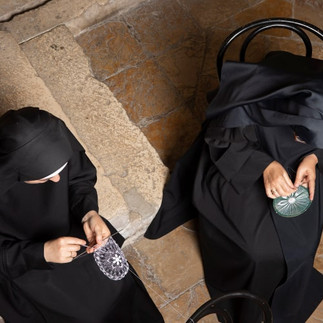 Nuns are making agava lace