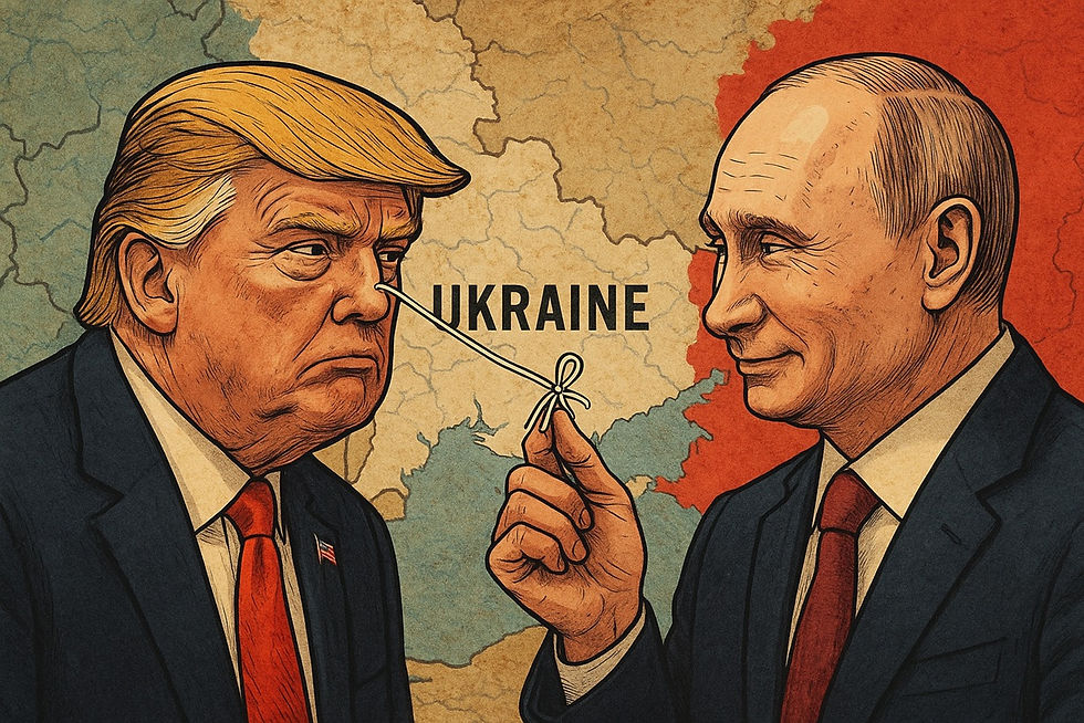 Putin is pulling Trump by his nose with a string
