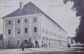 Old picture of Town of Bjelovar, Croatia