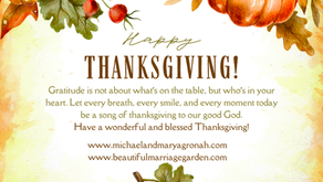 Give Thanks to the Lord, for He Is Good — A Thanksgiving Reflection