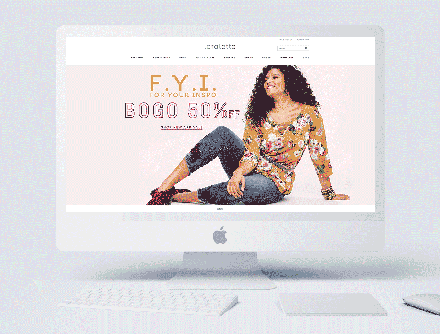 Loralette FYI homepage takover