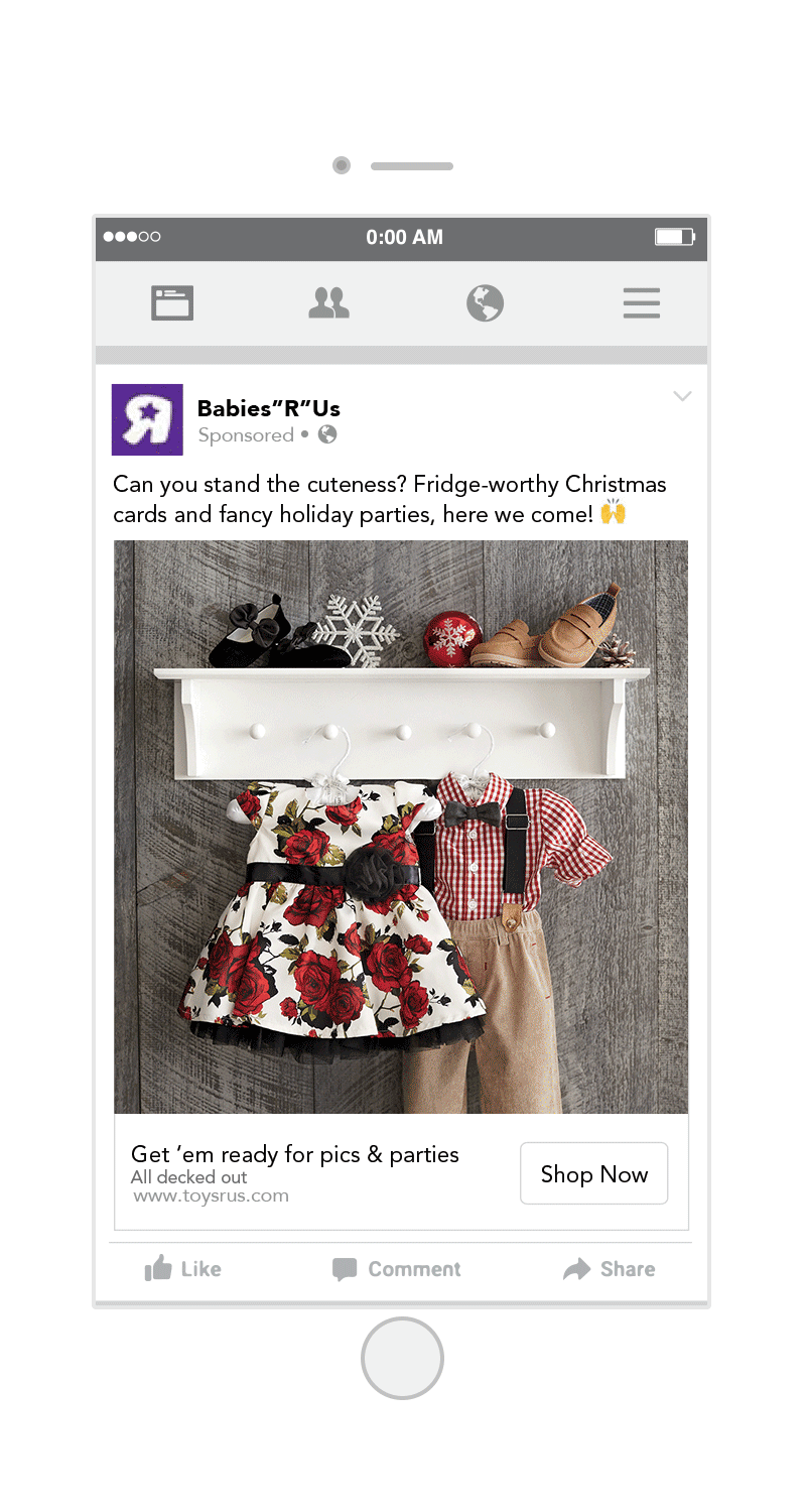 Babies"R"Us Facebook post