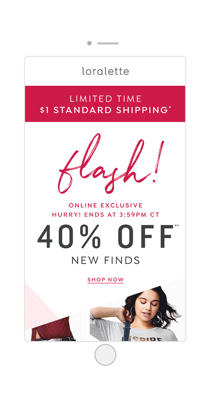 Loralette promotional email