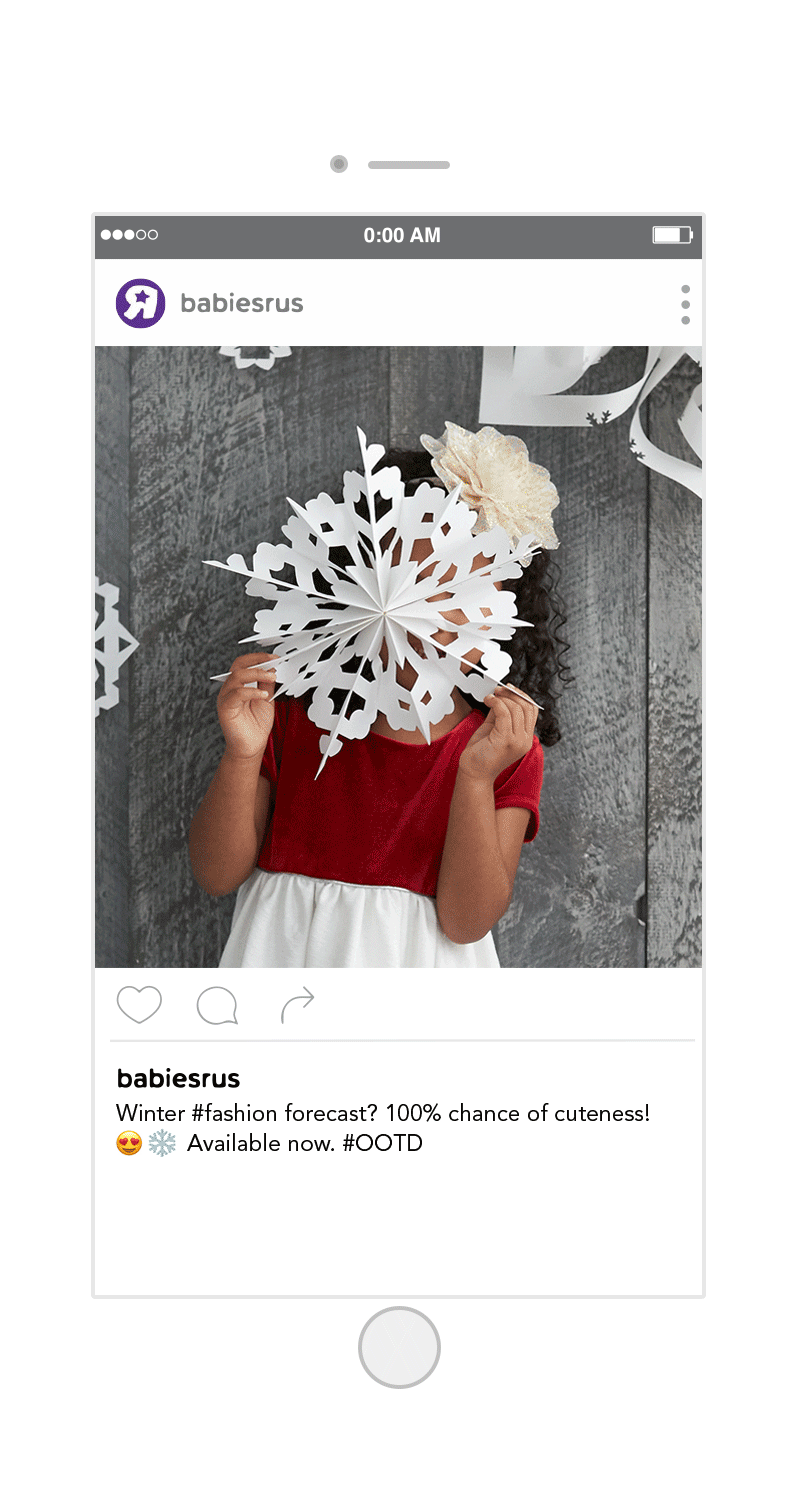 Babies"R"Us Instagram post