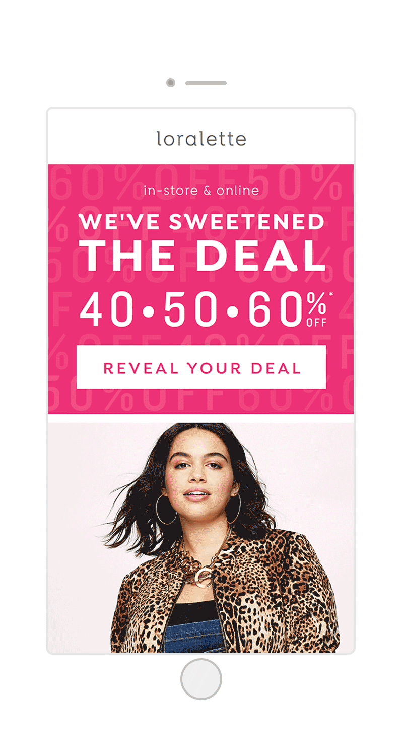 Loralette promotional email