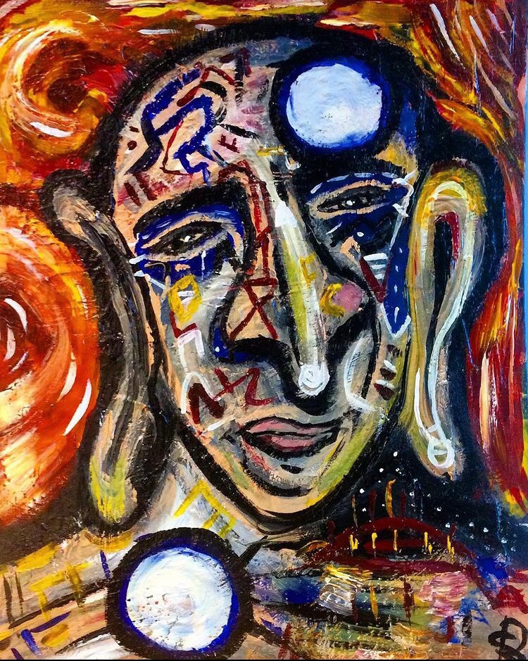 painting of a face