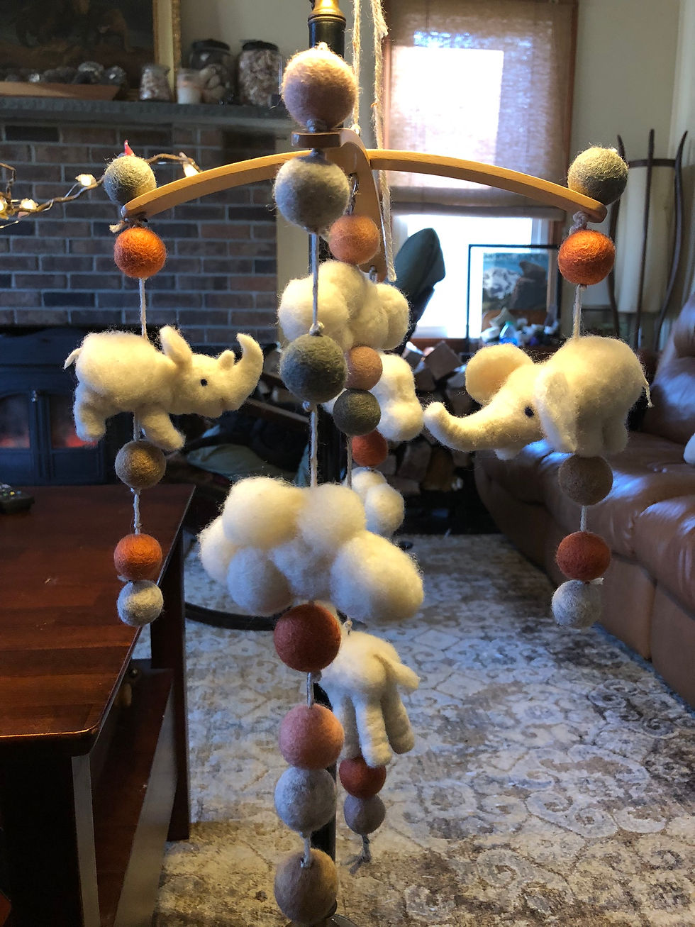 Thumbnail: Custom Felted Baby Mobile