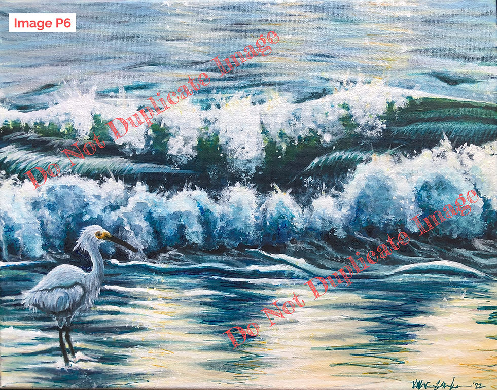 Thumbnail: 5 x7 Greeting Card Matted 4x6 Photo of Painting by Kara Zielke