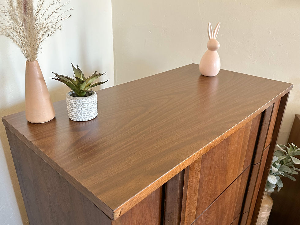 Thumbnail: Bassett Furniture Dresser, Mirror, & Chest