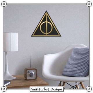 Harry Potter Deathly Hallows Metal Wall Plaque!