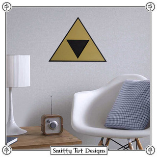 Legend of Zelda Triforce Magnetic Metal Wall Plaque!